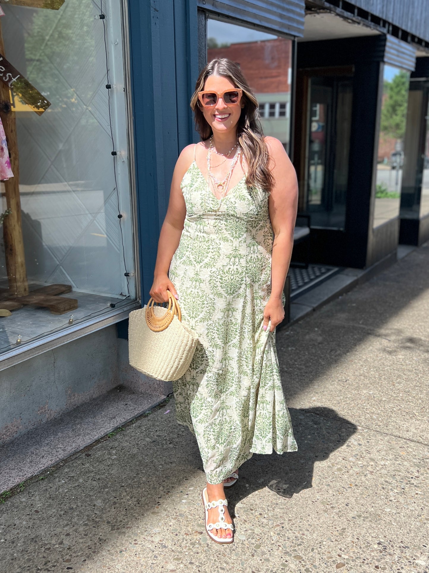 Among The Greenery Maxi Dress