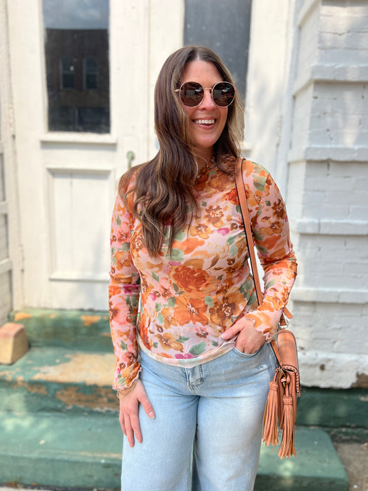 Saying Anything Mesh Top