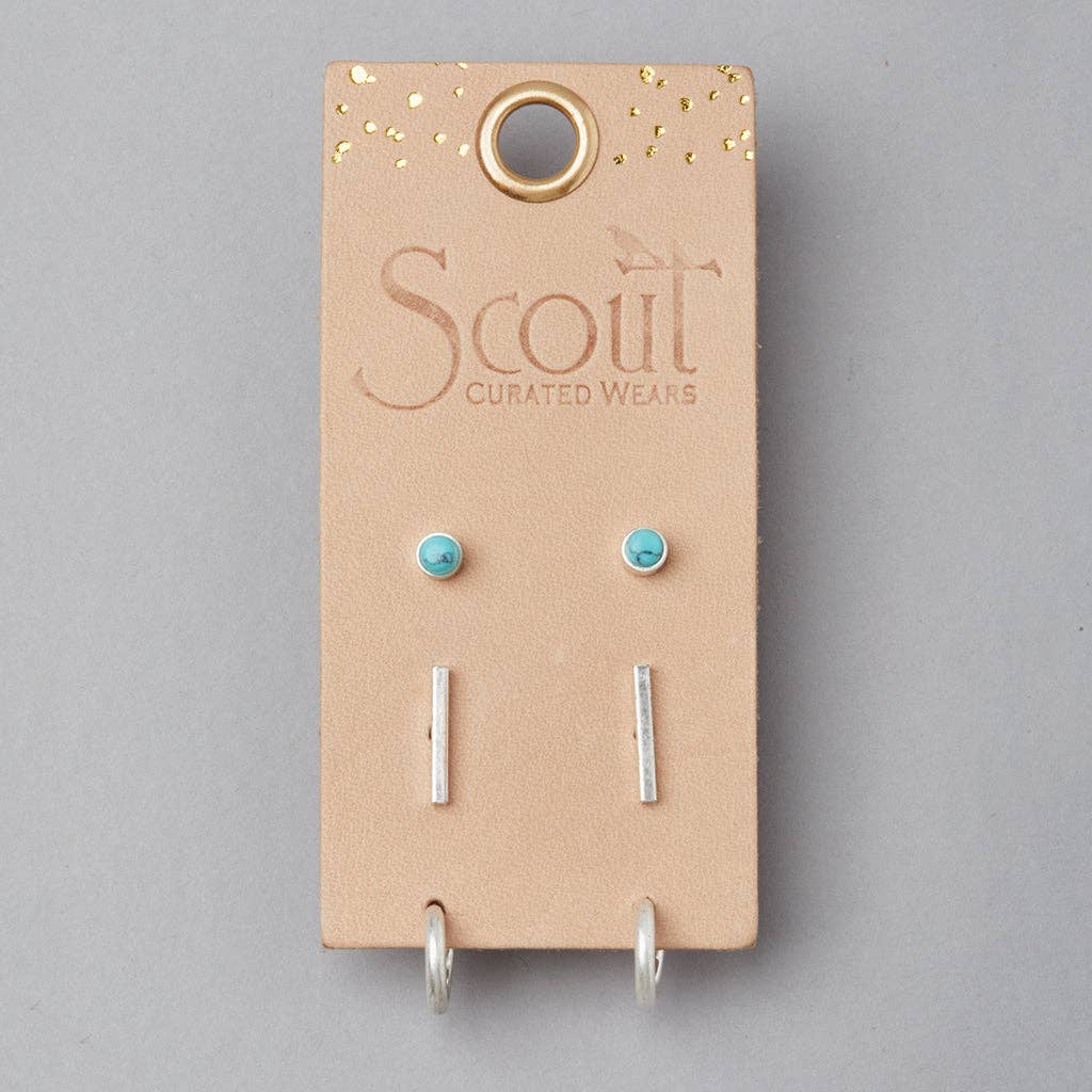 Scarlett Silver Stud Trio