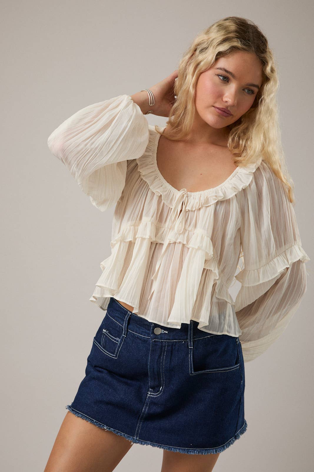 Levitating Ruffle Blouse