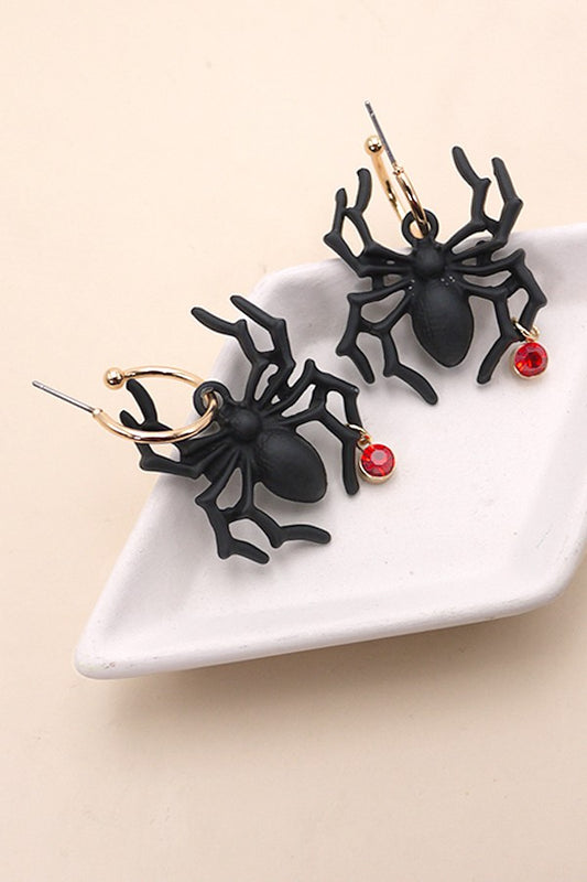 Spider Hoop Earrings