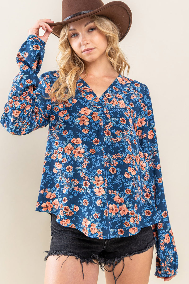 HEY Pleated Floral Blouse Preorder