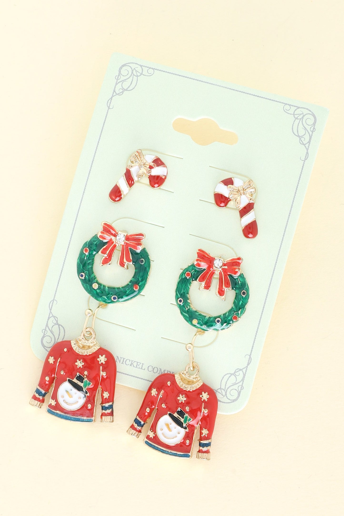 Xmas Earring Trio Set