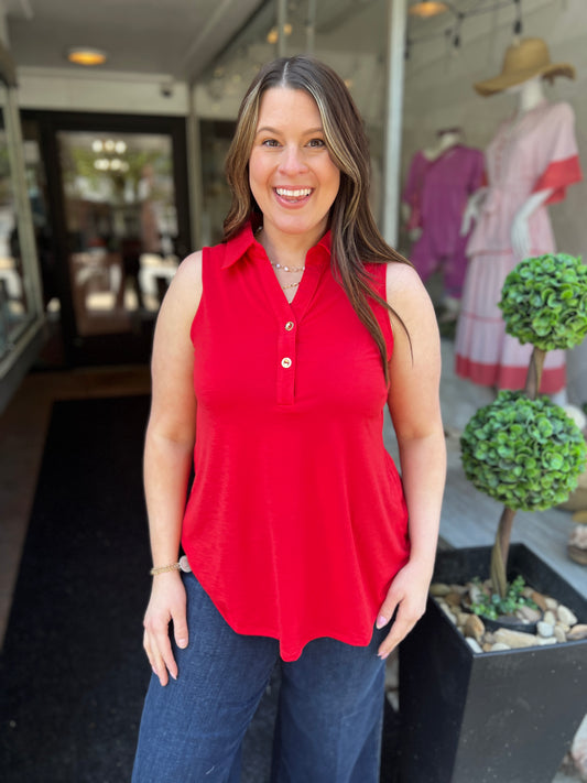 Red Sun Tank Top