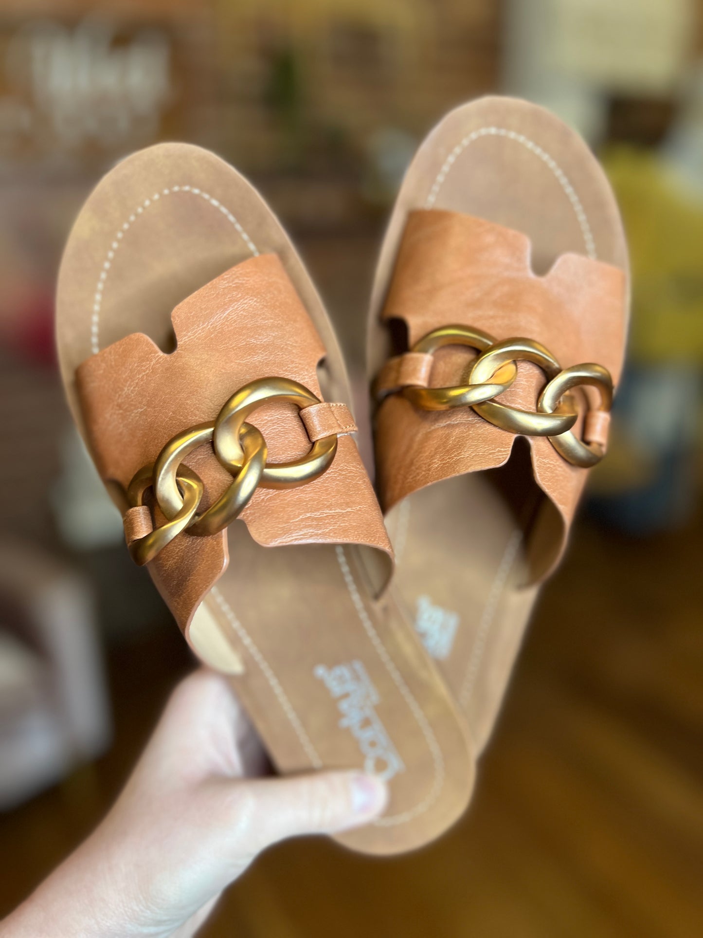 Corkys Chain Letter Sandals