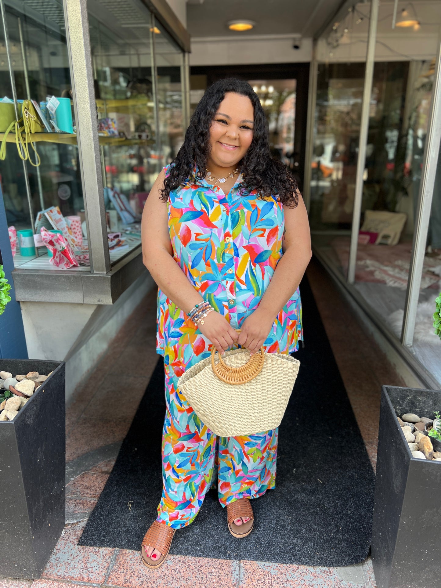 Tropical Watercolors Outfit Set