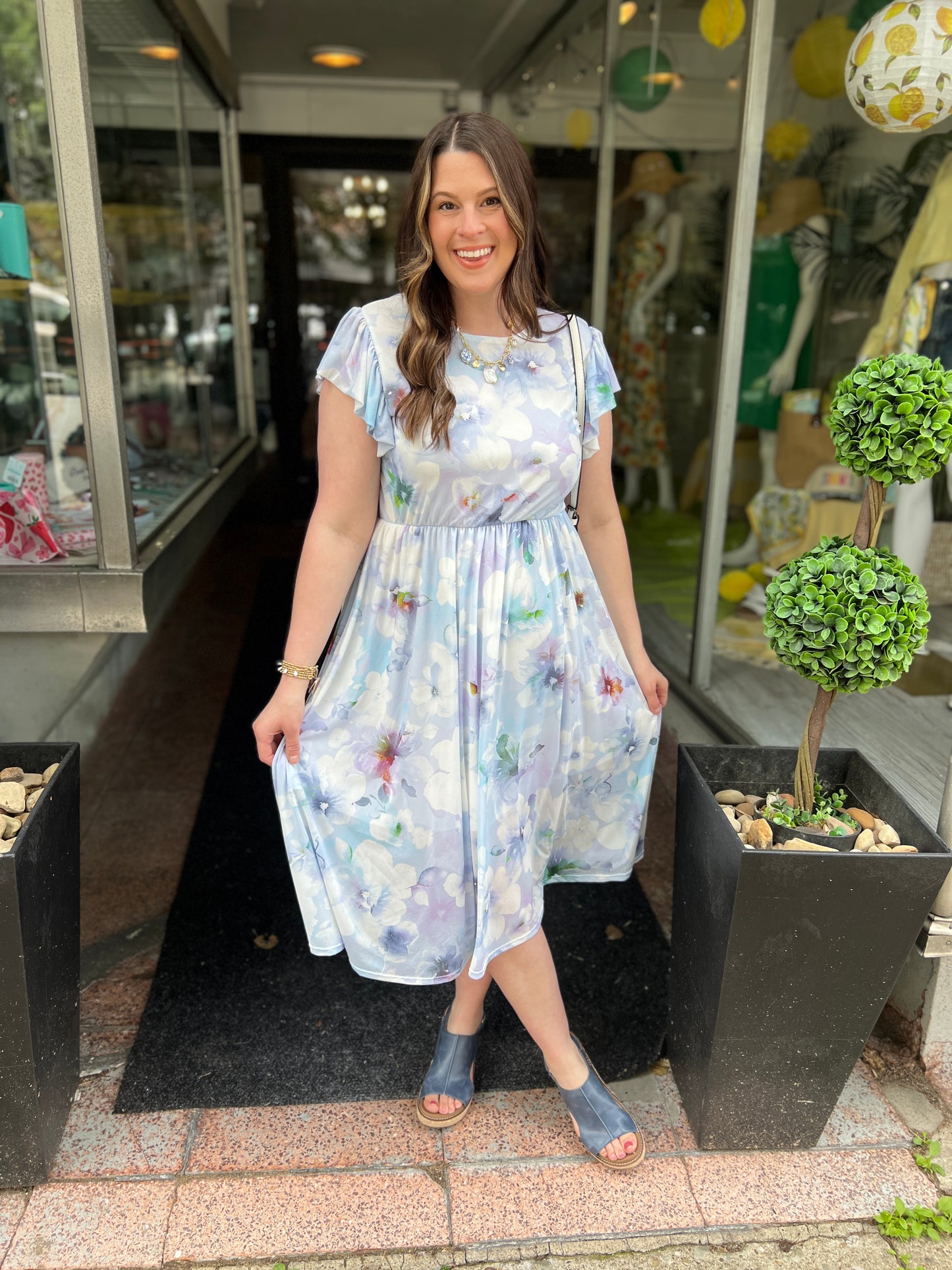 Clear Skies Midi Dress