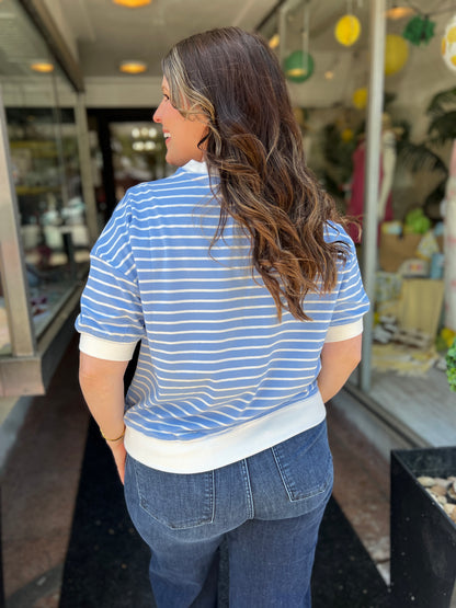 In Your Head Striped Tee