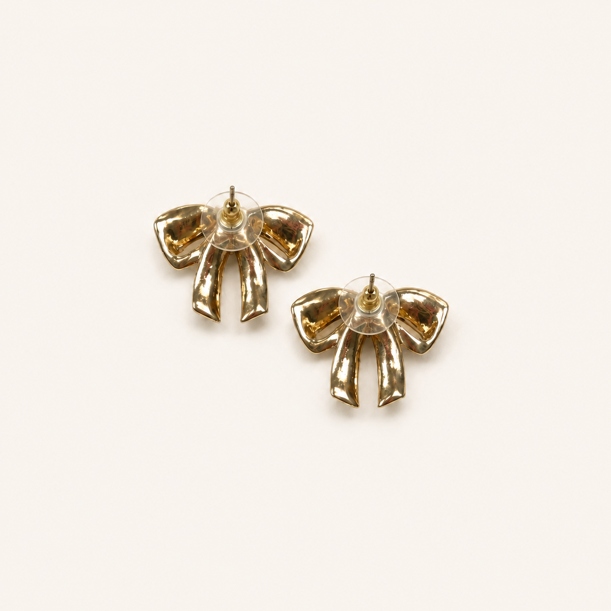 Game Day Black & Gold Bow Earrings