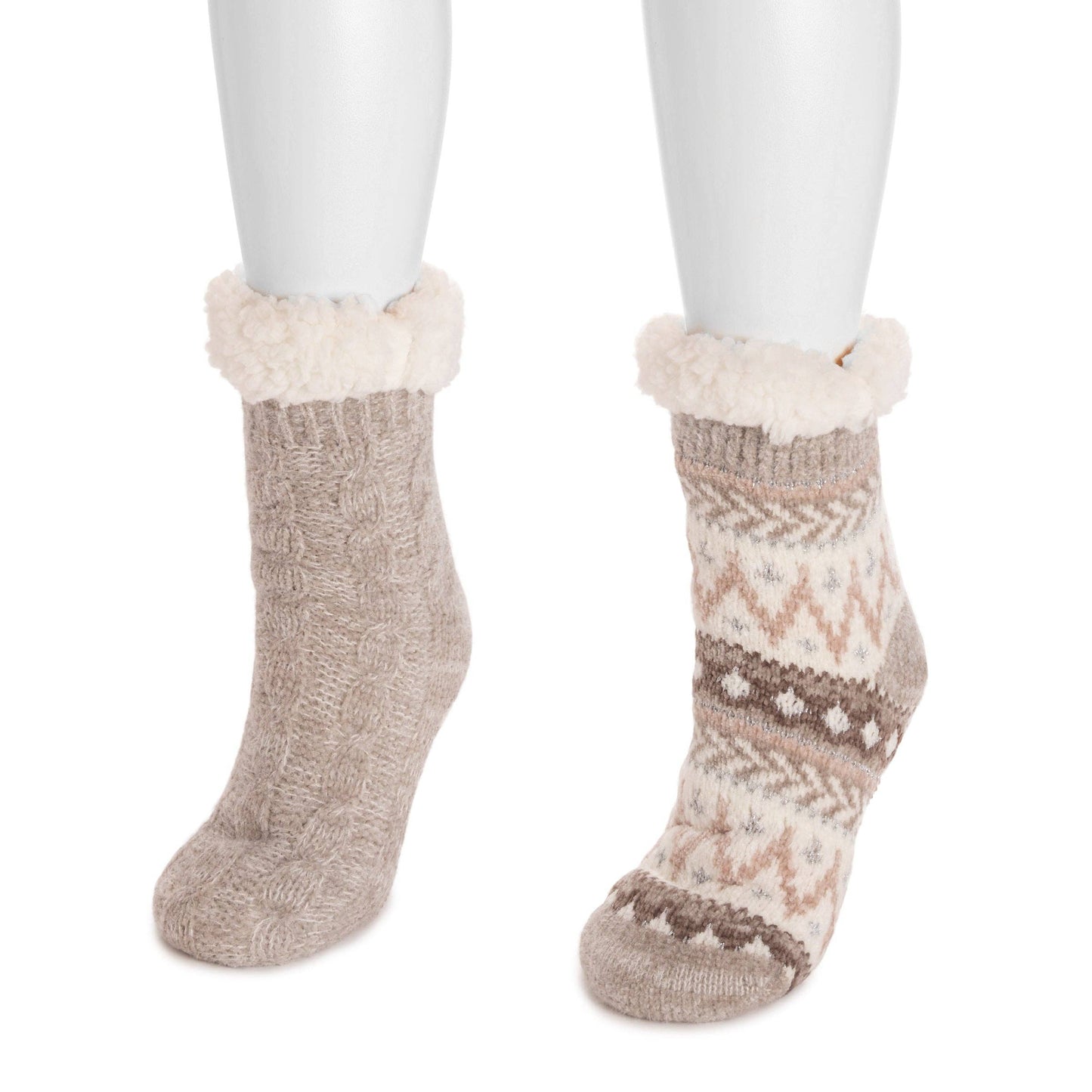 MUK LUKS 2 Pair Pack Chenille Cabin Socks