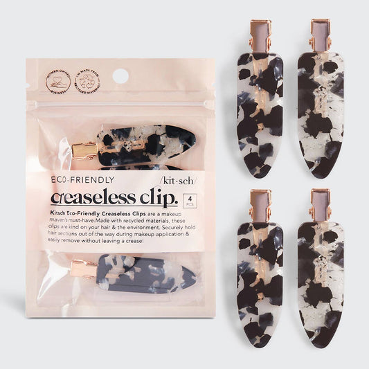 Black Terazzo Creaseless Clips 4pc Set