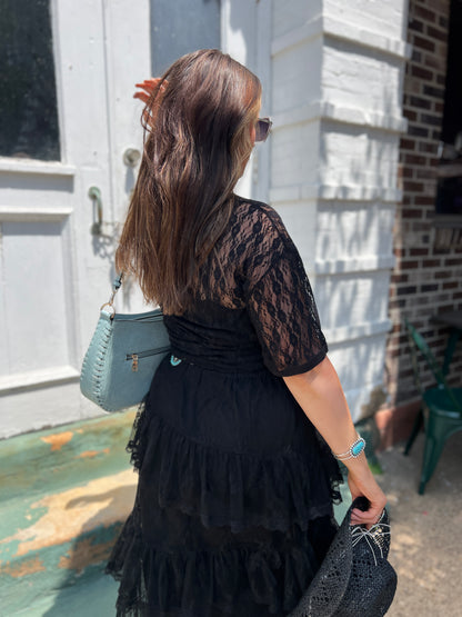Sheer Lace Longhorn Tee