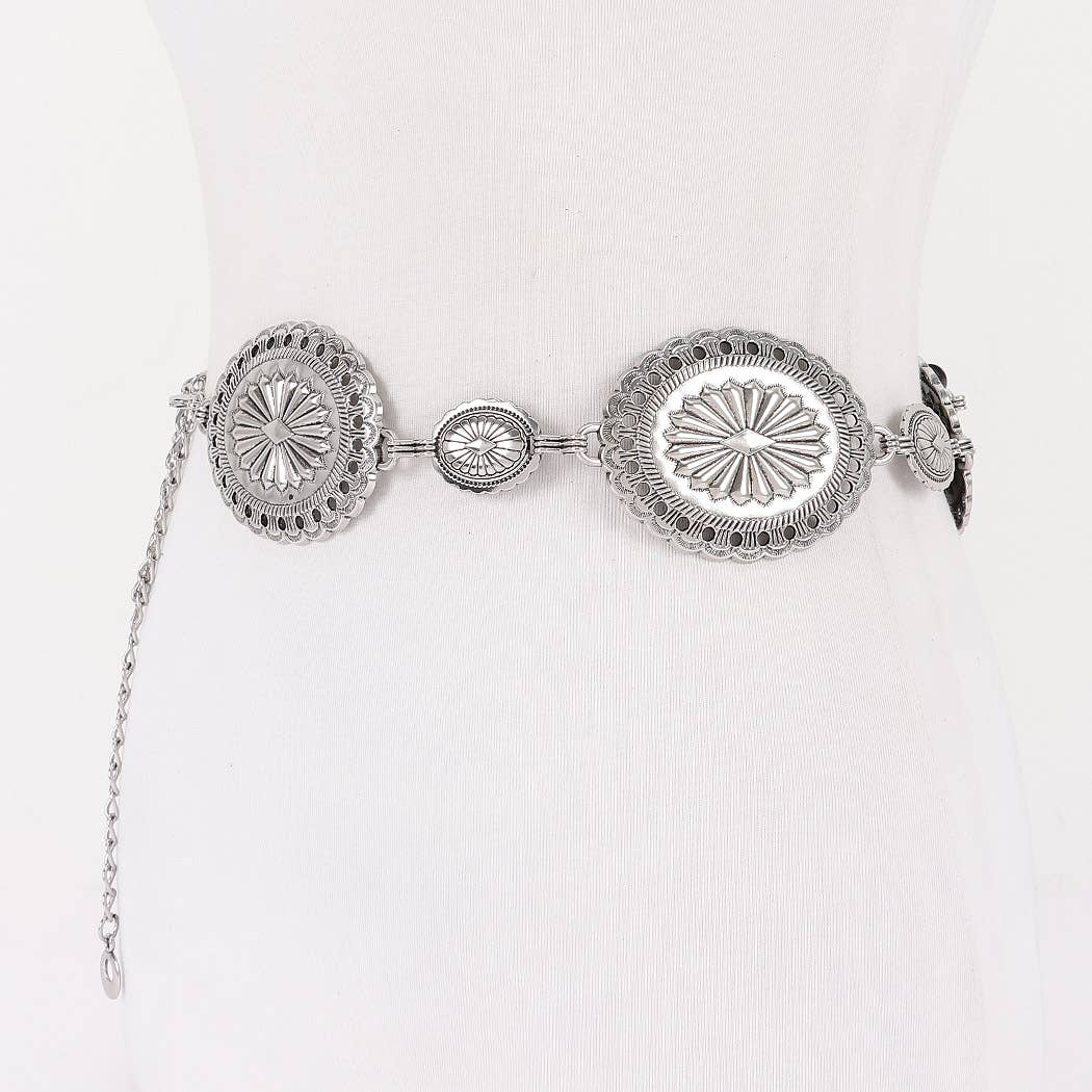 Plus Size Vintage Metal Chain Belt