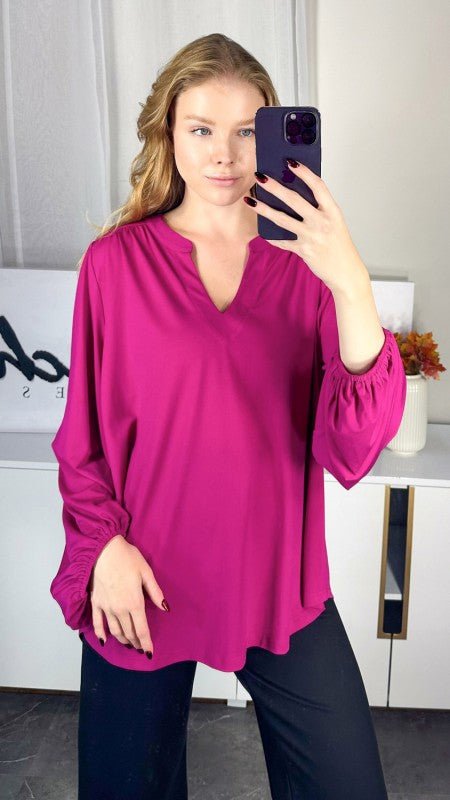 WB Magenta Blouse