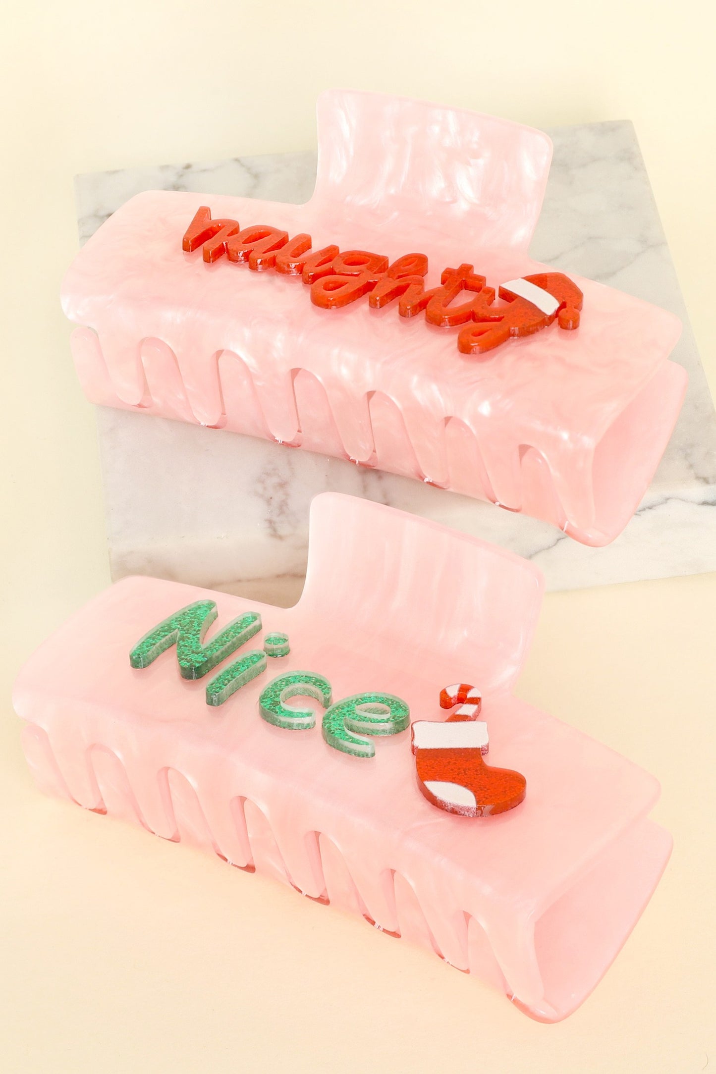 Naughty or Nice Claw Clip