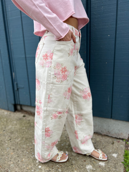 Romantic Daydream Floral Jeans