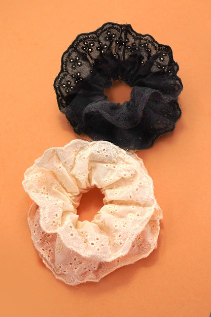 Large Lace Scrunchies
