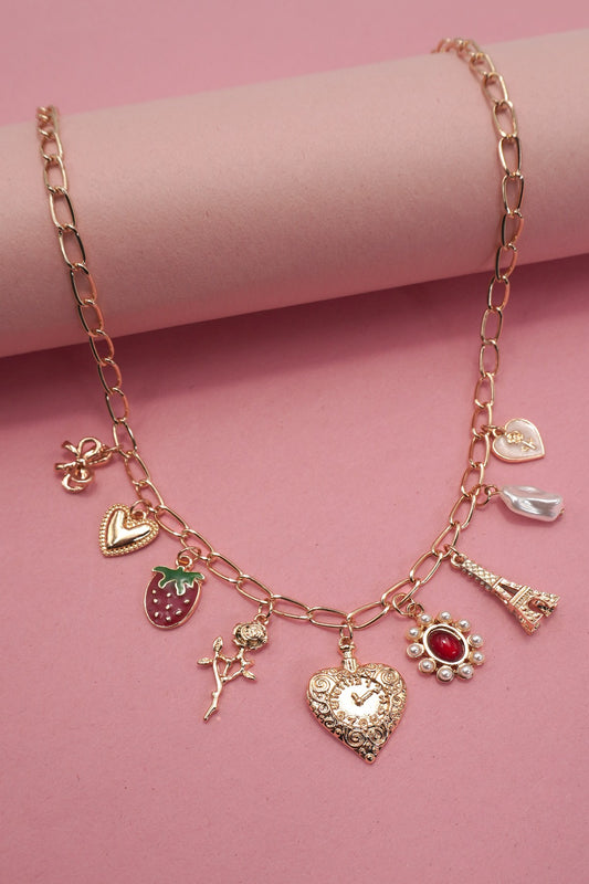 Strawberry Charm Necklace