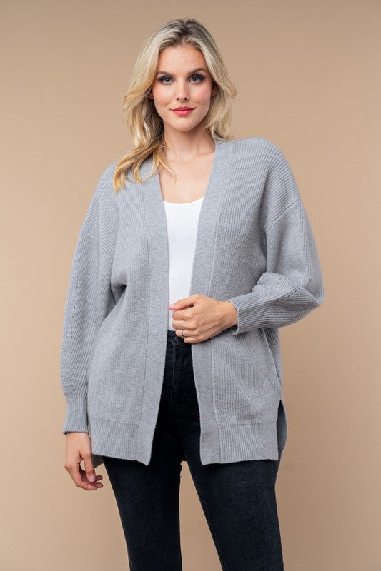 WB Open Grey Cardigan