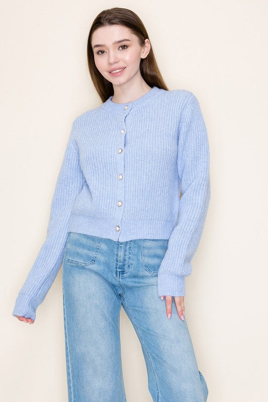 WB Pearl Blue Cardigan