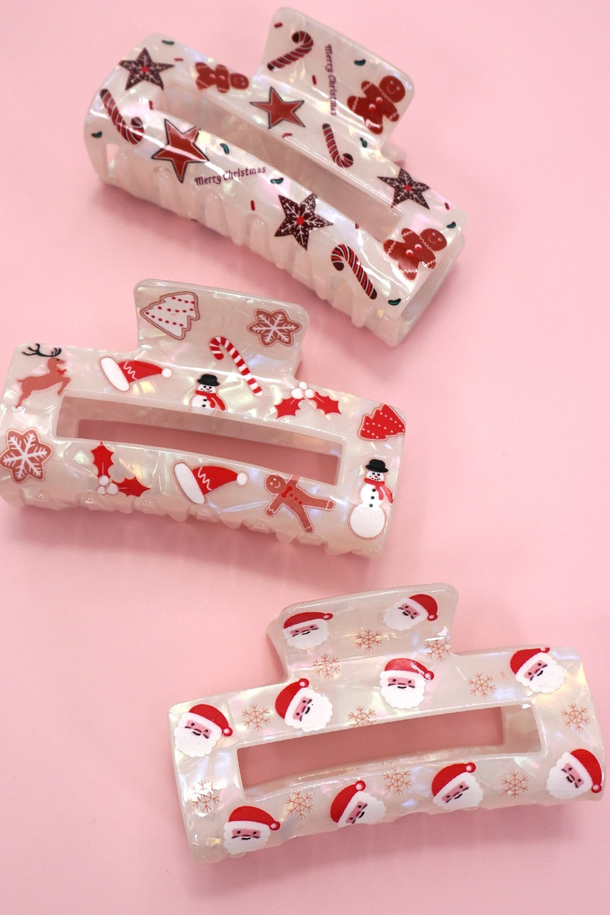 Christmas Claw Clips
