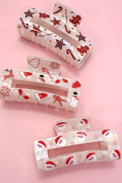 Christmas Claw Clips