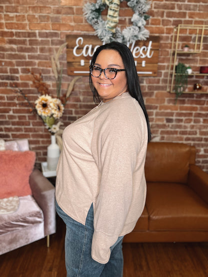 WB Henley Mocha Longsleeve