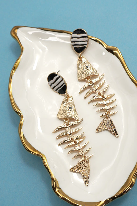 Fish Bone Earrings