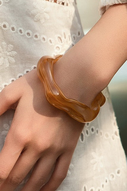 Wavy Bamboo Cuff Bracelet
