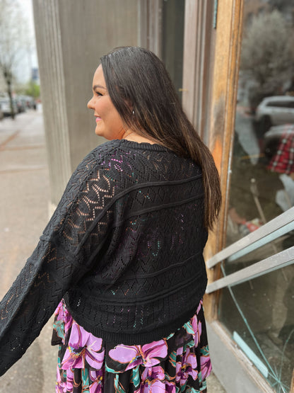 *Final Sale* WB Black Cardigan