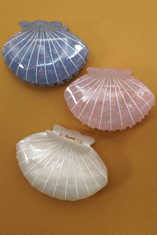 Jumbo Seashell Claw Clips