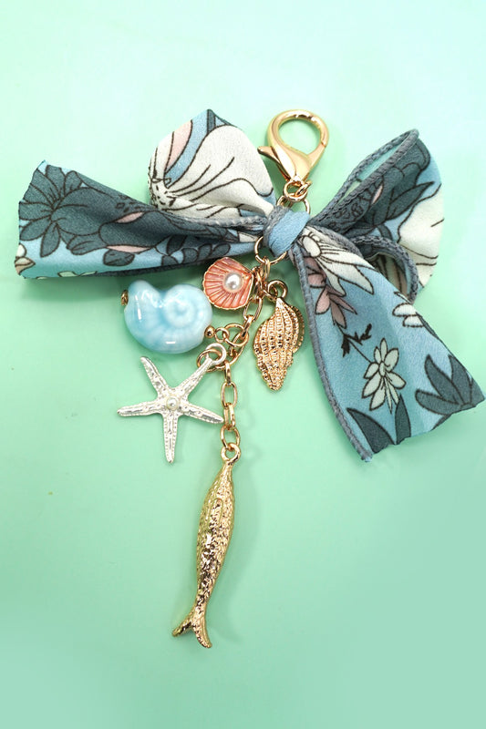 Oceanic Bow Bag Charm