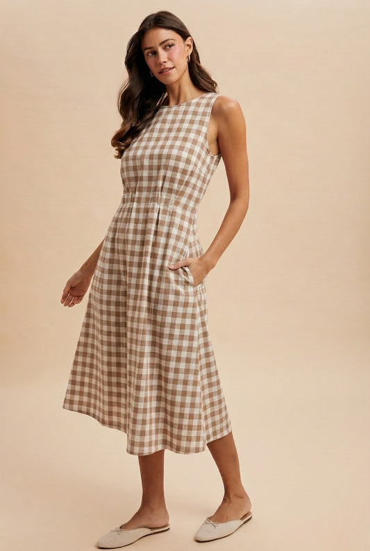 Are You Mine Gingham Dress