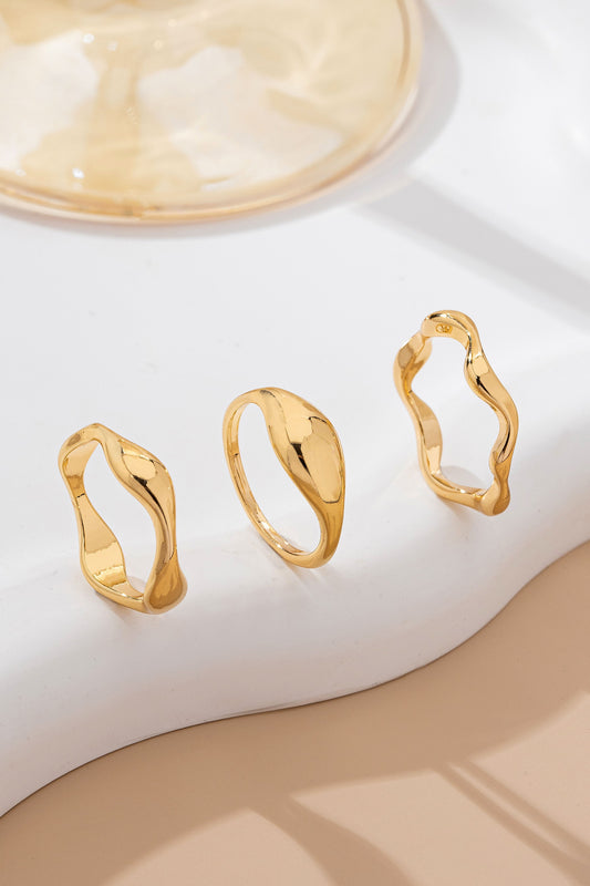 Multi-Band Wavy Ring