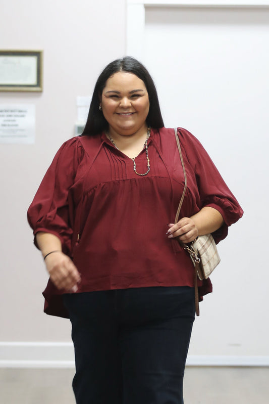 Amontillado Pintuck Blouse