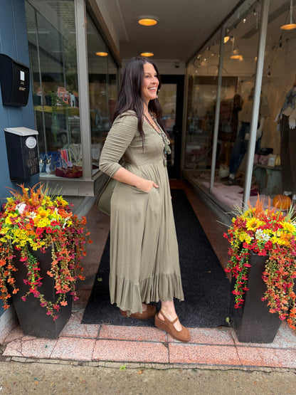 Olive You Maxi Dress