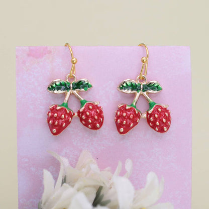 Juicy Strawberry Earrings