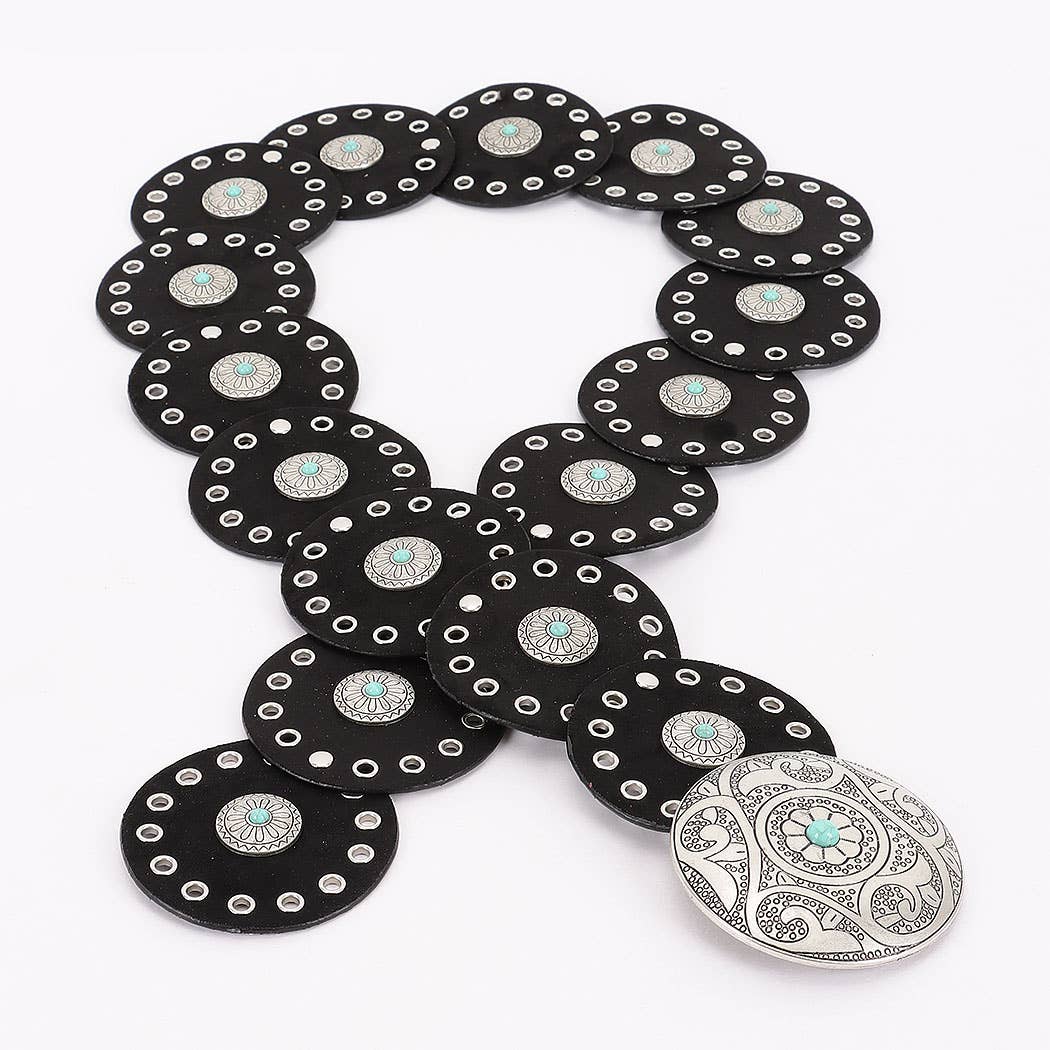 Faux Suede Disc Belt
