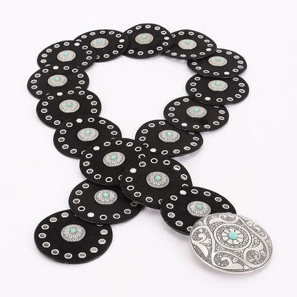 Faux Suede Disc Belt