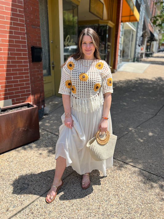 Boho Skirt with Rope Belt