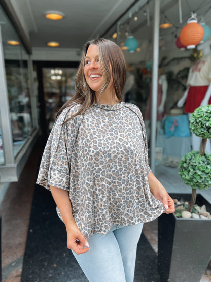 Don't Let Go Leopard Top