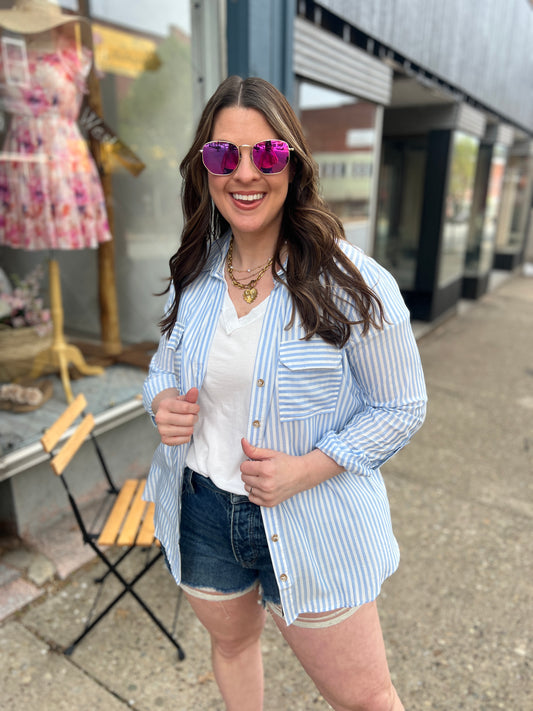 Hello Worker Button-Down