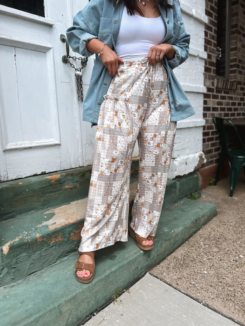 Pretty In Patchwork Pants