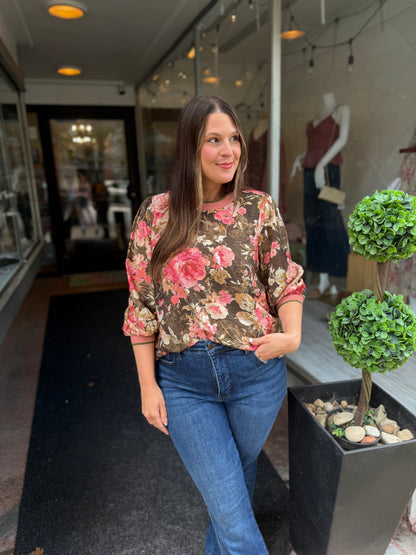 Whatever Floral Blouse