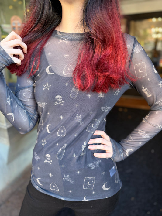 Moon Child Mesh Tops