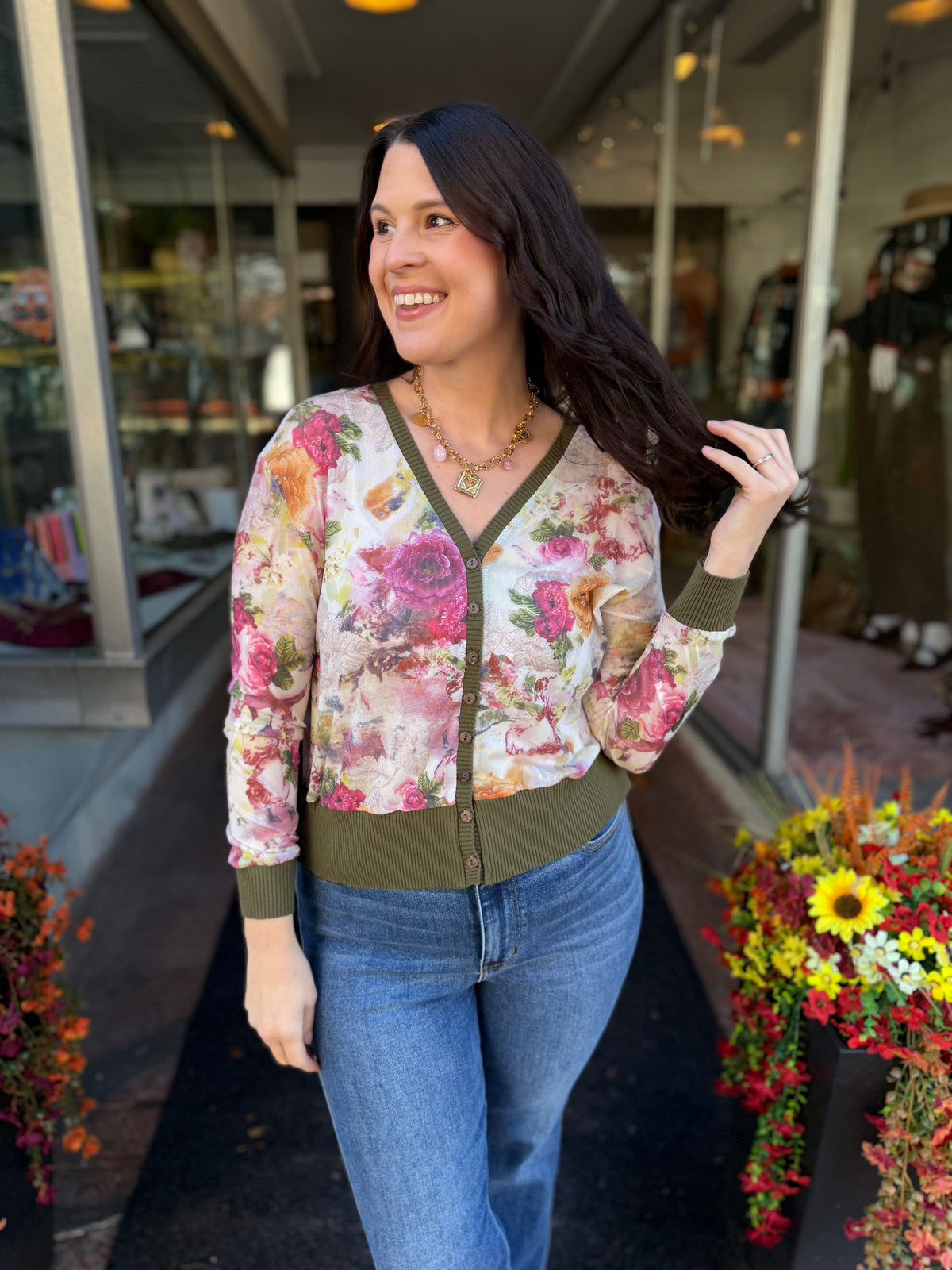 Forever Yours Floral Mesh Cardigan