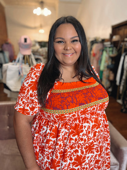 Mad Love Smocked Maxi Dress