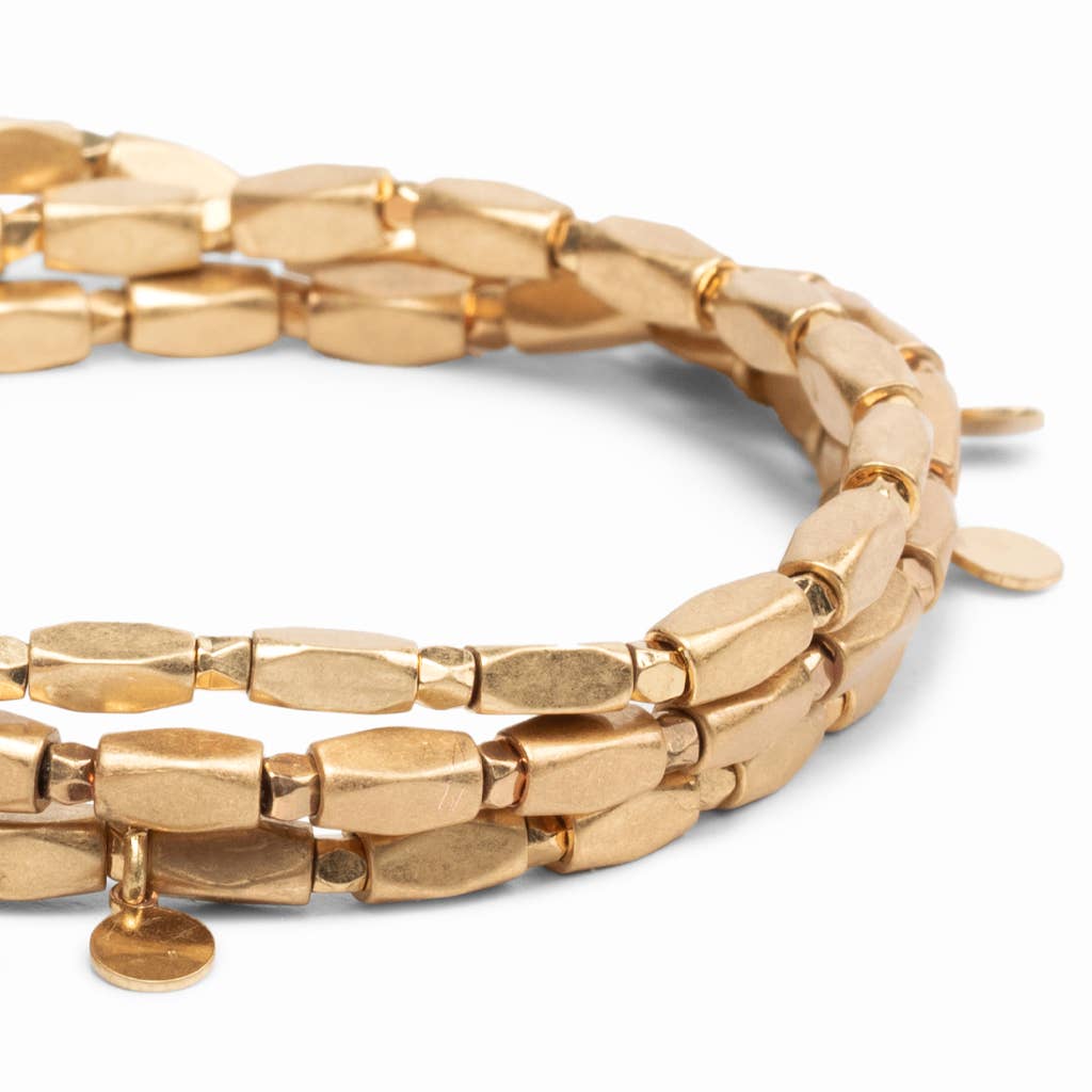 Gold Disc Metal Wrap