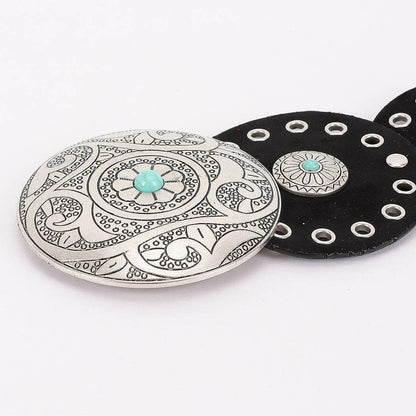 Faux Suede Disc Belt