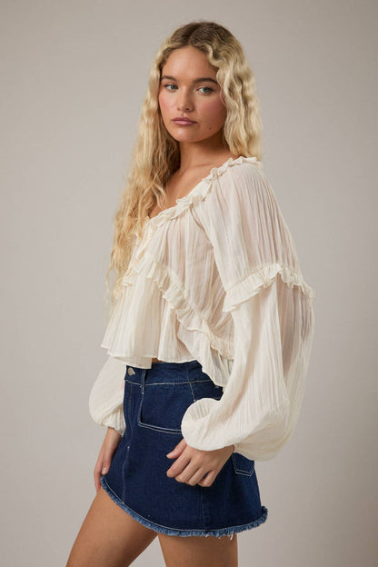 Levitating Ruffle Blouse